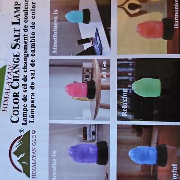 Himilayan Glow Color Chage Pink Salt Lamp, New In Box - Picture 3 of 3